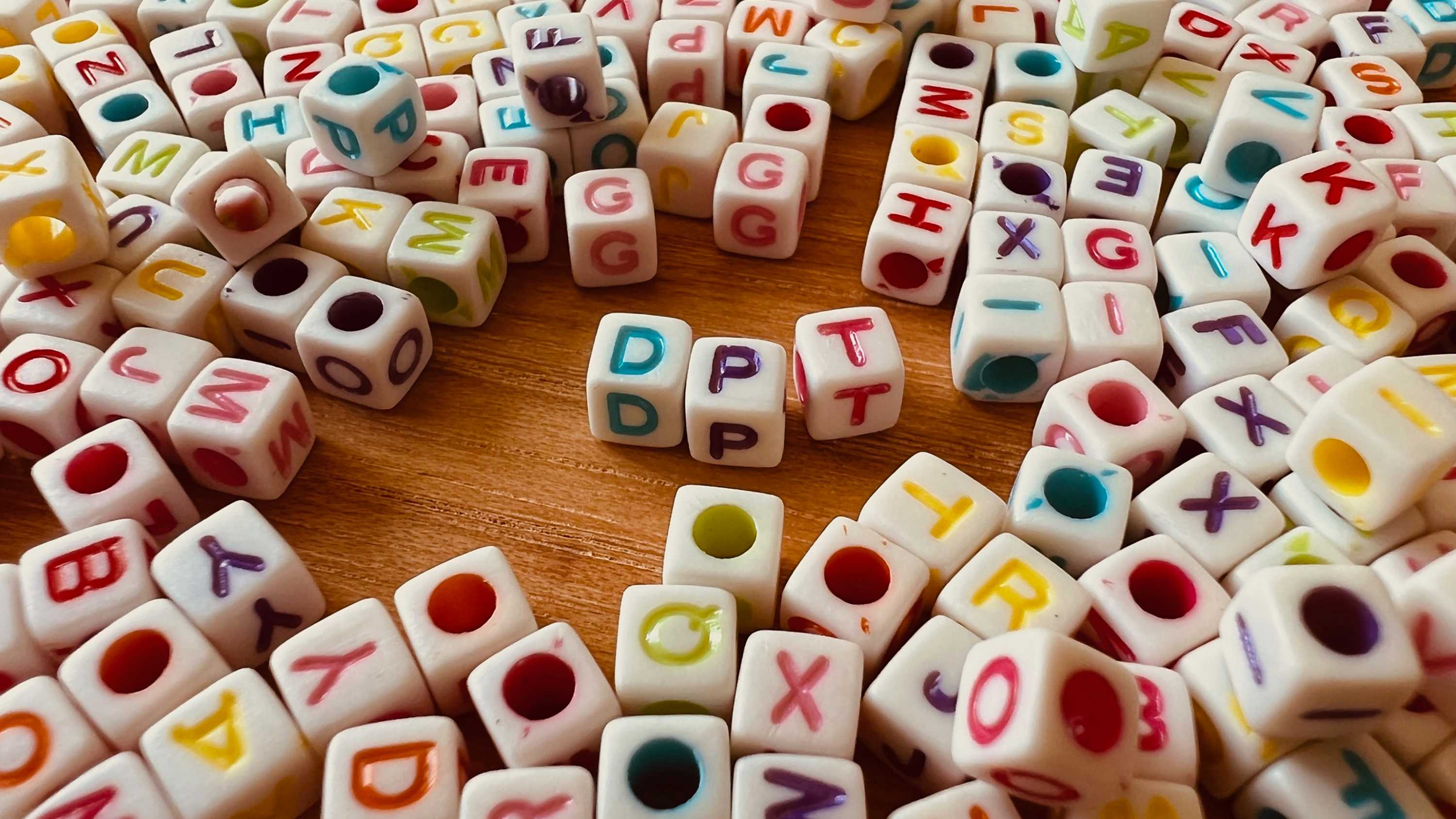 Alphabet letter beads