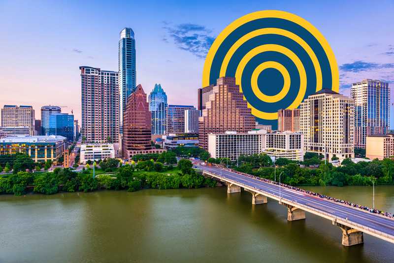 Aerial view of Austin, Texas