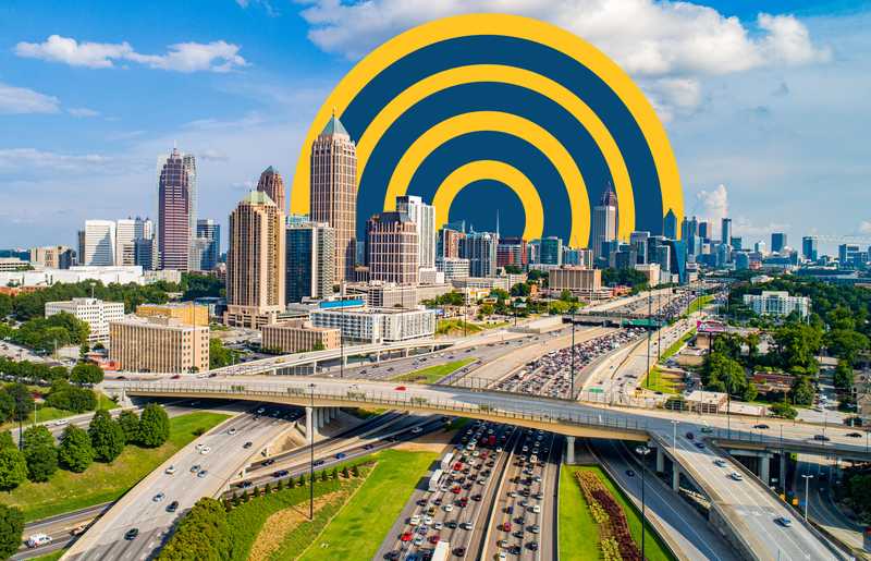 Aerial view of Atlanta, Georgia