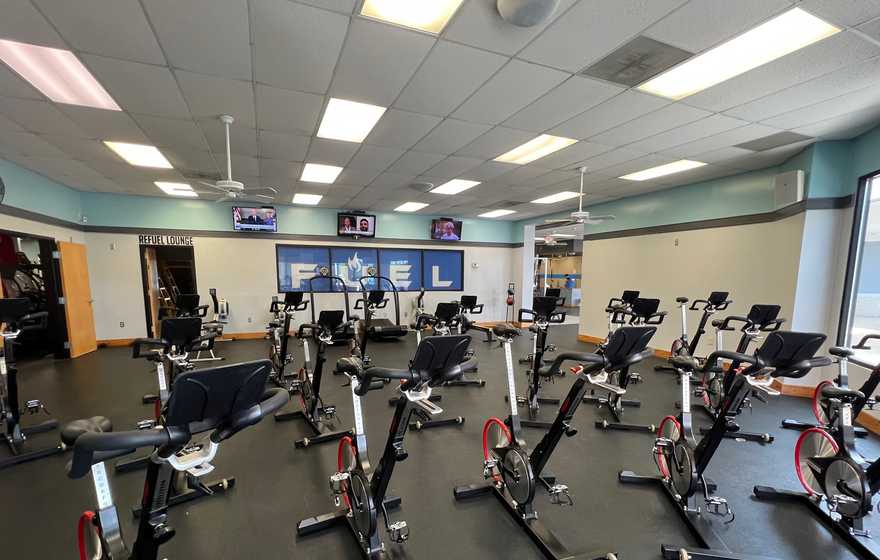 Spin bikes at Fuel Fitness Durham