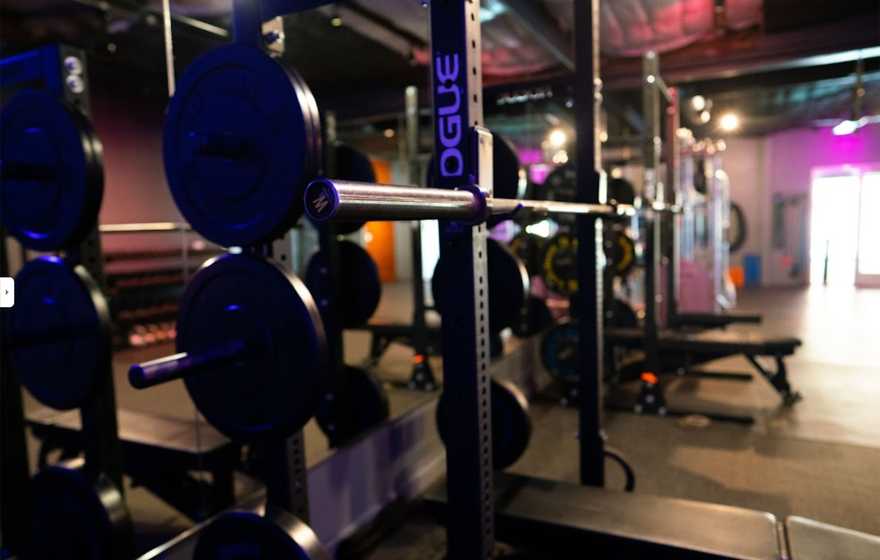HEAT Bootcamp blue weight room