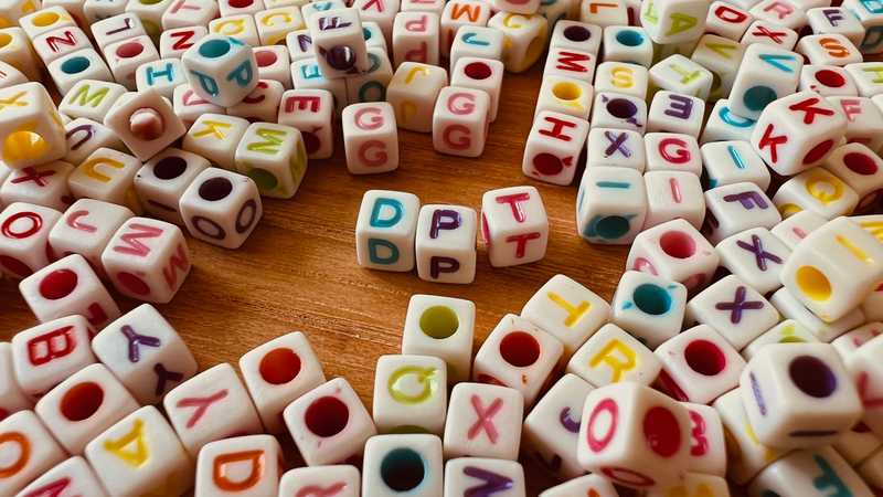 Alphabet letter beads