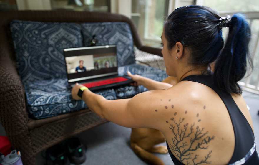 CityPT patient during a telemedicine visit